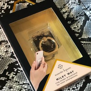 Nanette Lepore Accessories - Nanette Lepore Black Floating Glitter Ring Holder Nanette Lepore Accessories - Nanette Lepore Black Floating Glitter Ring Holder